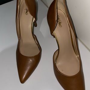Mossimo Tan/Brown Heels -Size 9.5 - Lightly Used